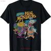 Aaahh Real Monsters All Characters T Shirt Vintage Washed Casual Streetwear Designer Clothes Unisex Slightly Graphic Homme