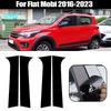 4 st Blanksvarta Pelarpinnar för Fiat Mobi 2016 2017 2018 2019 2020 2021-2023 Fönsterdekoration Skydd Dörrsida Dekorationsklistermärken