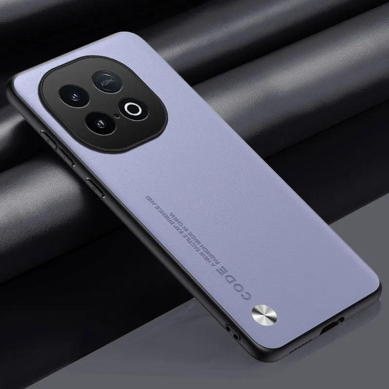 Case For VIVO IQOO Z10 Turbo Pro Carbon Fiber PU Leather Shockproof Cover For VIVO IQOO Z10Turbo Anti-Shock Soft Silicone Cases
