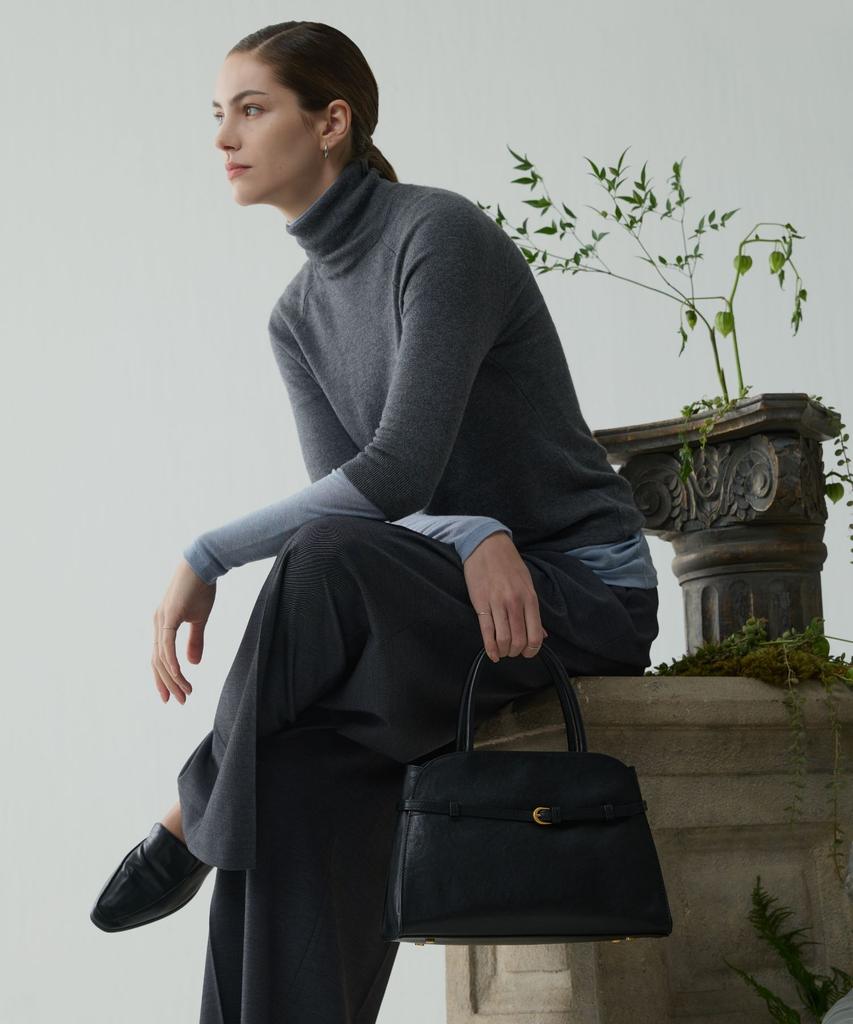 Ecoe E.C.O.E Heritage Buckle Bag - Midnight Black