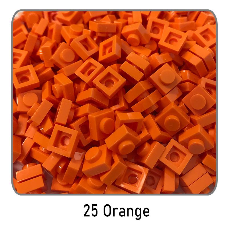 500Pcs Diy Pixel Art Building Blocks Thin Figures Bricks Compatible With 3024 1X1 Square Bricks Bulk Assemble Toys Gift For Chil