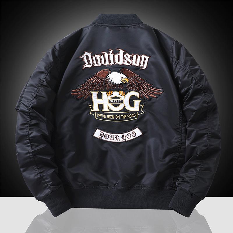 Bestickte Baseballuniform-Werkzeugjacke für Herren Air Force Ma-1 Bomberjacke Herren