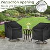 1/2PCS Oxford Cloth Outdoor Swivel Lounge Chair Cover Heavy Duty Waterproof Patio Rocking Chair Cover for Patio Furniture