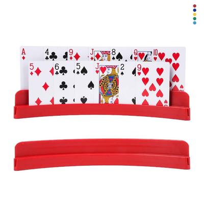 Durable Two-Layer Card Holder Expandable Portable Playing Cards Holders Multi-Functional ABS Expandable Card Holder Party