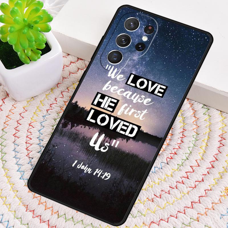 He First Loved Us Tree - God Silicone Phone Case For Samsung Galaxy Note 10 Pro S26 S25 S24 S23 S22 S21 Plus S25Ultra Capa Cover