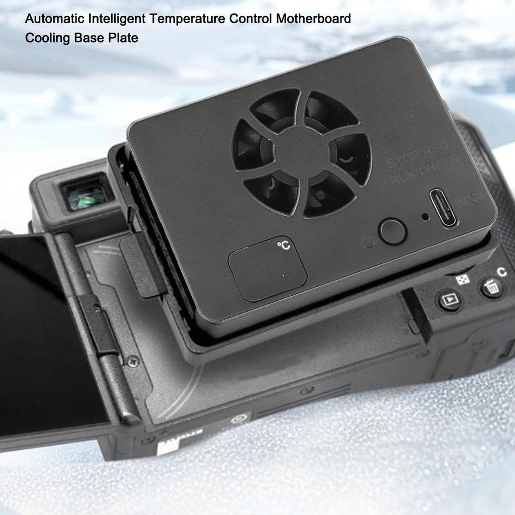 Camera Cooling Fan for ZV Type C Quiet Camera External Cooling System for Live Intelligent Temperature Control A7M4, ZVE1, A6700, A7C2, E10, ZV1, XT4,