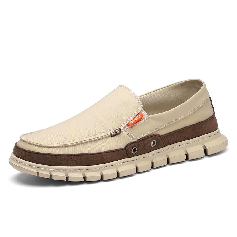 Canvas Lightweight Non-Slip Mans Shoes Summer Newest Men'S Casual Shoes Comfortable Non-Slip Shoes Fashion Outdoor Breathable Shoes