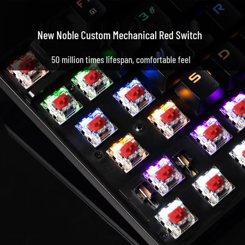 KunJun GM330 Hot-Swappable 104-Key Gaming Mechanical Keyboard