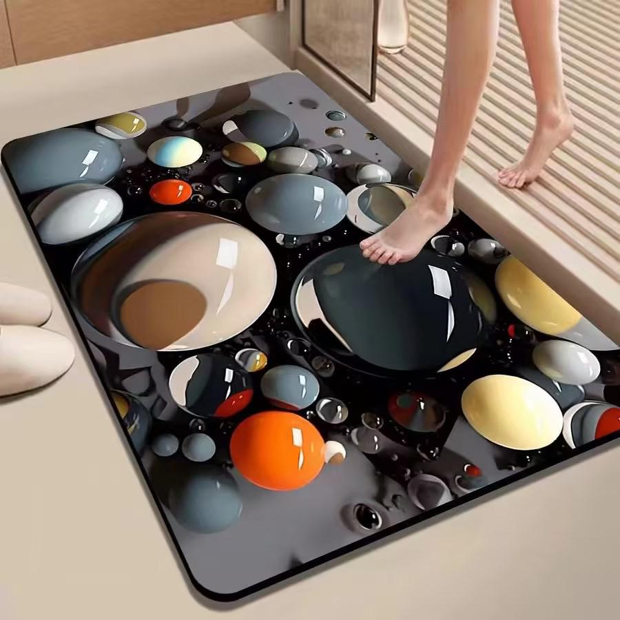 Diatomaceous Earth 3D Quick-Absorbing Non-Slip Bathroom Mat