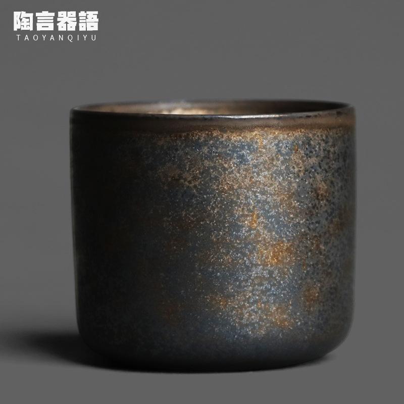 

160ml Kiln Fambe Black Gold Teacup Creative Tea Bowl Water Jug Tea-tasting Fragrance Cup Chazhan Master Cups Tea Ceremony Gift As Your Choose