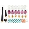 40 Stück WIG Schweißbrenner Spannzange Gaslinse Glaskolben Set für WP-9/20/25