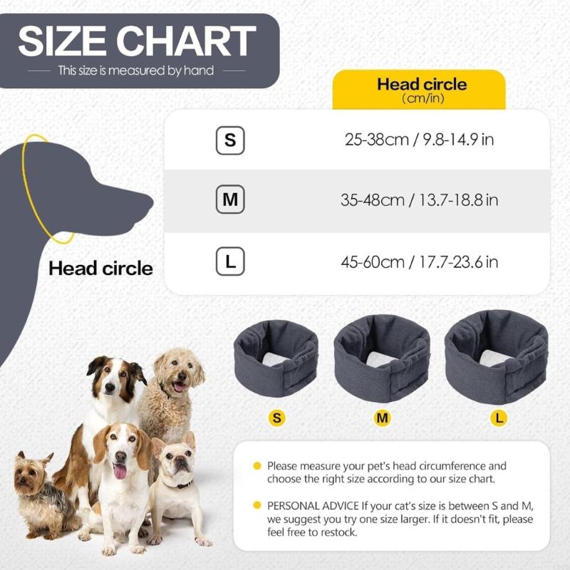 Soft Fabric Dog Ear Cover for Grooming, Grooming and Travel, Dog Fabric Wrap for Home Routine Comfort Use Gear