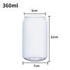 360/500ml Glass Cup Reusable Straw Coke Cup Transparent Water Juice Glass Beer Can Milk Coffee Mug Drinkware Kitchen Accessories