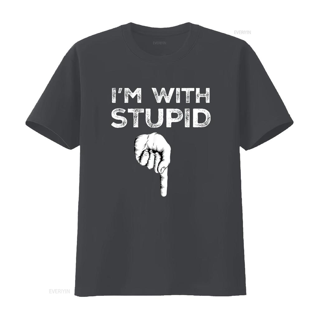 I M With Stupid Down Arrow Funny Dirty Offensive Rude Joke T Shirt Black Medium Vintage Washed Soft Homme Stretched Stylish