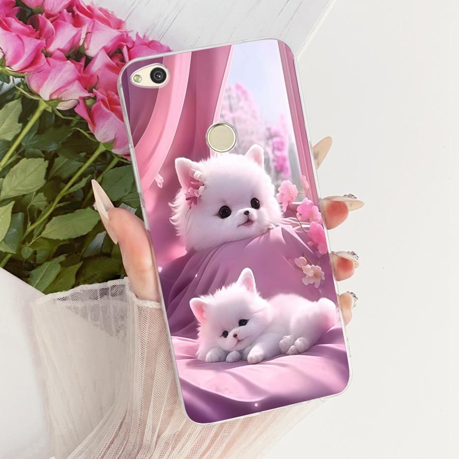 For Huawei P8 Lite 2017 Case Honor 8 Lite Cute Lion Fashion Painted Cover Soft Silicone Phone Case For Huawei P9 Lite 2017 Shell