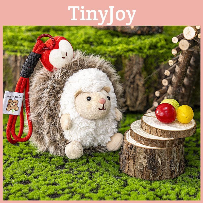 Cute Hedgehog Apple Cartoon Animal Plush Doll Pendant For Cute Backpack Decor