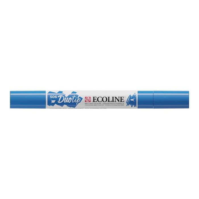 Feutre Aquarelable - ECO LINE - 11605060 - Double Pointe Duotip - Bleu Ultramarin Foncé - 10g