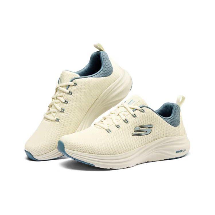 Skechers Mesh Comfortable Breathable Low-Top Casual Shoes Men Sneakers Yellow Blue 232433-OFWT