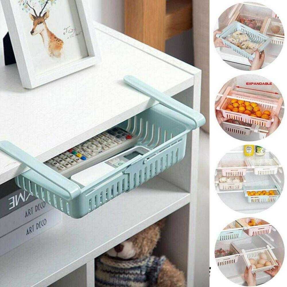 Spacious Pull-out Refrigerator Storage Box For Tidy Food Organization And Space Saving