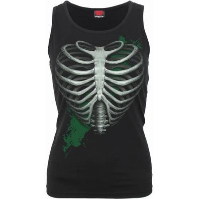 Spiral Direct Damen/Damen Heart Ribs Glow In The Dark Ärmelloses Top
