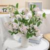 Flores Artificiais Lilás de 30" Haste Falsa de Delfínio Antirrino Ramo de Flor Falsa de Seda para Arranjo Floral Casamento Centro de Mesa para Casa