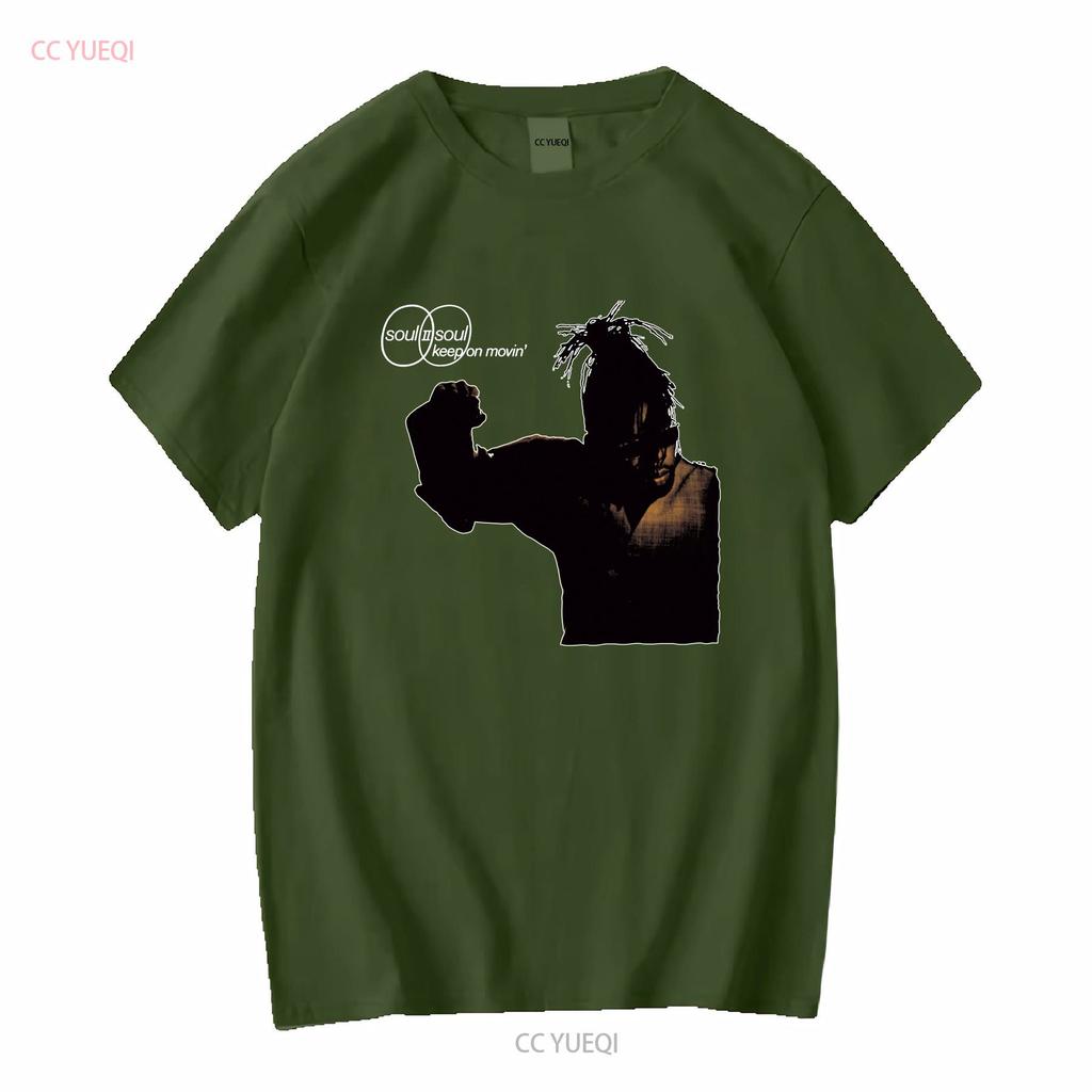 Soul Ii Keep On Movin T Shirt 90s Hip Hop R B Music Back To Life Long Or Short Sleeves Vintage Washed Slightly Breathable