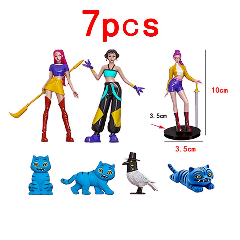 

KPop Demon Hunters Figure Rumi Mira Zoe Acrylic KeyChain - Standing Plates Backpack Decoration Pendant Ornament Accessories Toy