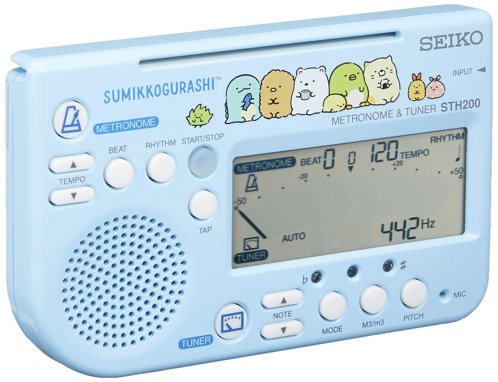 Seiko Metronome and Tuner Sumikko Gurashi STH200SGL Blue