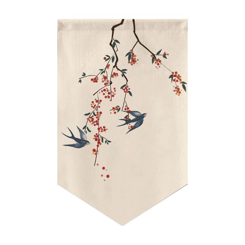 Chinese Decor Traditional Curtain Kitchen Short Curtain Noren Shop Japanese Style Curtain Small Window Restaurant Sushi Decor