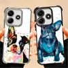 French Bulldog Dog Pug Design Plating Phone Case For Xiaomi Poco X5 X6 X7 X8 Pro Max F8 Ultra F7 M8 M7 M5S Redmi 15C 15 14C 13C