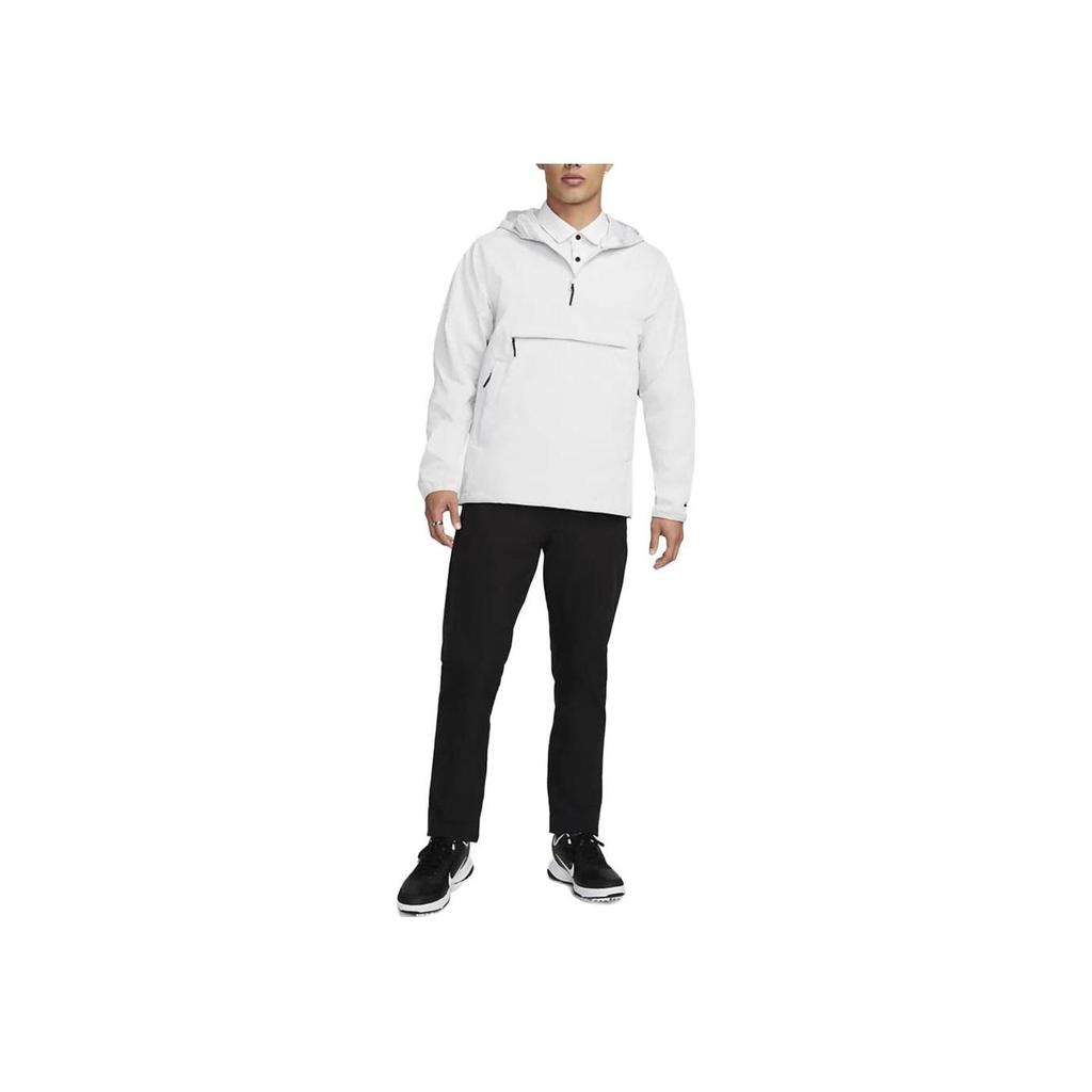 Nike Unscripted Repel Jednokolorowa Koszulka Golfowa Casual z Kapturem i Zamkiem Męska topy Photon-Grey FB5454-025
