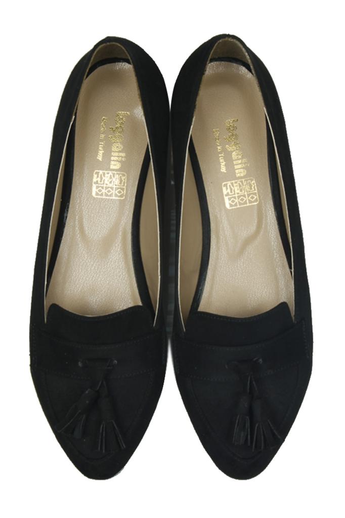 Damskie duże i małe baleriny 785308 008 Czarne