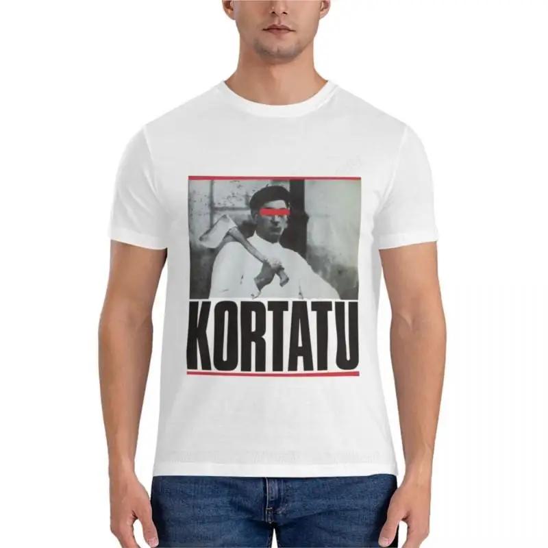 Summer Men's T-shirt Black Men's T-shirt Kortatu Event T-shirt Men's Graphic Printed T-shirt Casual 100% cotton T-shirt