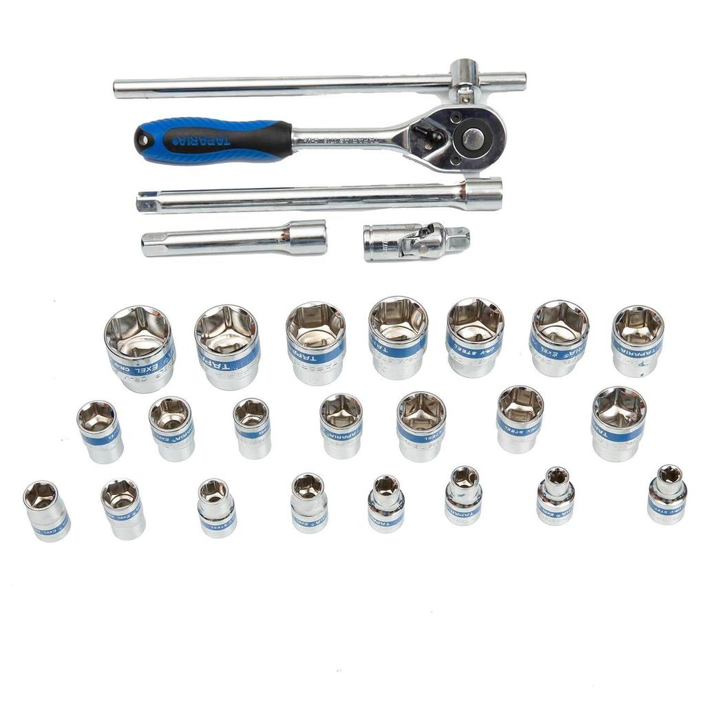 S14HXL 1/2-Inch Square Drive Socket Set Hand Tools for Professionals (Pack of 1)