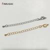 DIY Bracelet Necklace Extension Chain 14K Gold Plated Brass Lobster Clasps Tail Extender Chains for Jewelry Making Supplies