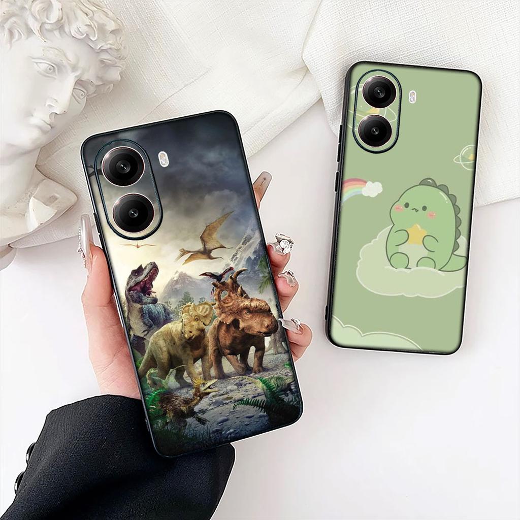 Anime Dinosaurs Cute Protective Cover for Apple iPhone 12 13 Mini XS 11 Pro Max 7 8 Plus XR SE 2022 SE3 + 8+ Phone Case