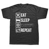 Unisex Clothing Eat Sleep Chatgpt Repeat Gpt Developer Programmer Coder Artwork Gift Tee Unisex Tops Think Less Unisex Graphic Tshirt