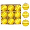 9pcs/set Christmas Silky Ball 8cm Christmas Tree Pendant Christmas Tree Decoration