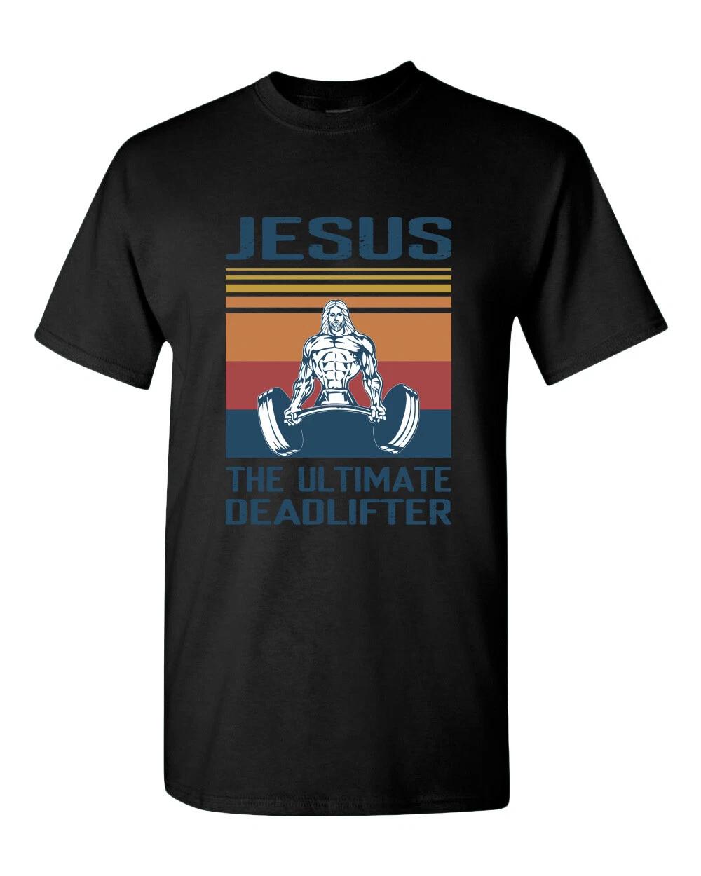 Jesus The Ultimate Deadlifter T-Shirt, Religious T-Shirt S