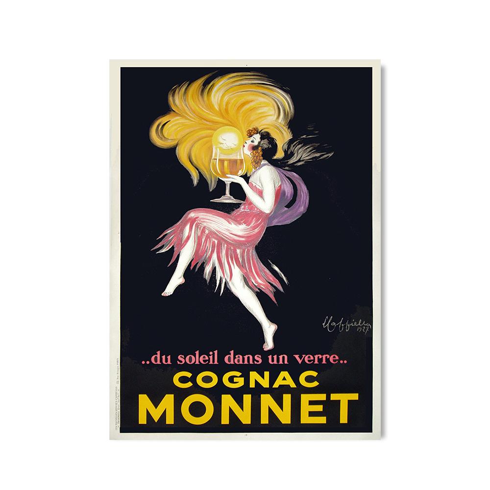 

Коньяк Monnet с принтом, винтажные французские напитки, реклама, холст, живопись, постеры и принты на стене, ретро-декоративное украшение для дома 21x30cm No Framed белый