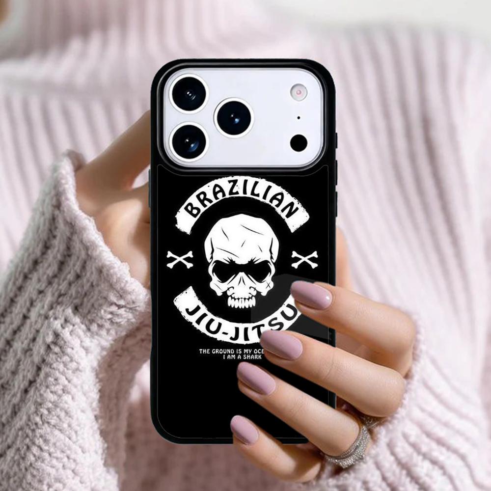 BJJ Brazilian Jiu Jitsu Bumper Phone Case For Apple iPhone 17 Air 16E 15 14 Plus 13 12 11 Pro Max Mini Funda Cover