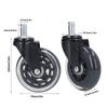 5 Pcs Chair Rotate Wheel 3in 360 Degree Noise   Scratch Resistant Straight Chair Caster for