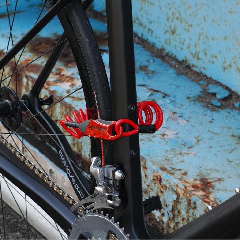 Crops Wire Lock 5mm X Q5-COCON 1800mm, 3-Digit Dial, SPD09-CCN-01 (Black)