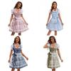 Ethnic Print Beer Costume Dress Female Ethnic Tribal Design For Oktoberfest And Themed Festivals