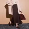 Women's 2025 Autumn/Winter Elegant Elastic Waist Long Skirt