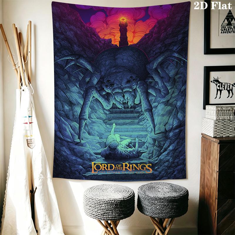 Giant Spider and the Hobbit Pattern Home Decor Tapestry, Wall Hanging, Decorative RV Wall Cloth.MGT0918626