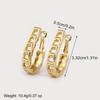 Nidin New Trendy Copper Unique Twist Round Hoop Earrings For Women Female Punk Style Daily Party  Ear Jewelry Gifts Wholesale