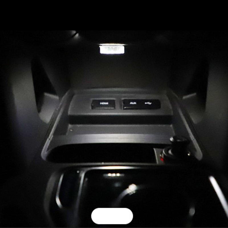 Mini Car LED Touch Switch Light Auto Wireless Ambient Lamp Portable Night Reading Light Car Roof Bulb Car Interior Light 1/2Pcs
