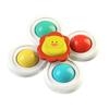 3Pcs/Set Baby Spinner Toy with Suction Cup Mushroom Lion Dinosaur Educational Table Bath Infant Spinning Fidget Toy Toddler Gift