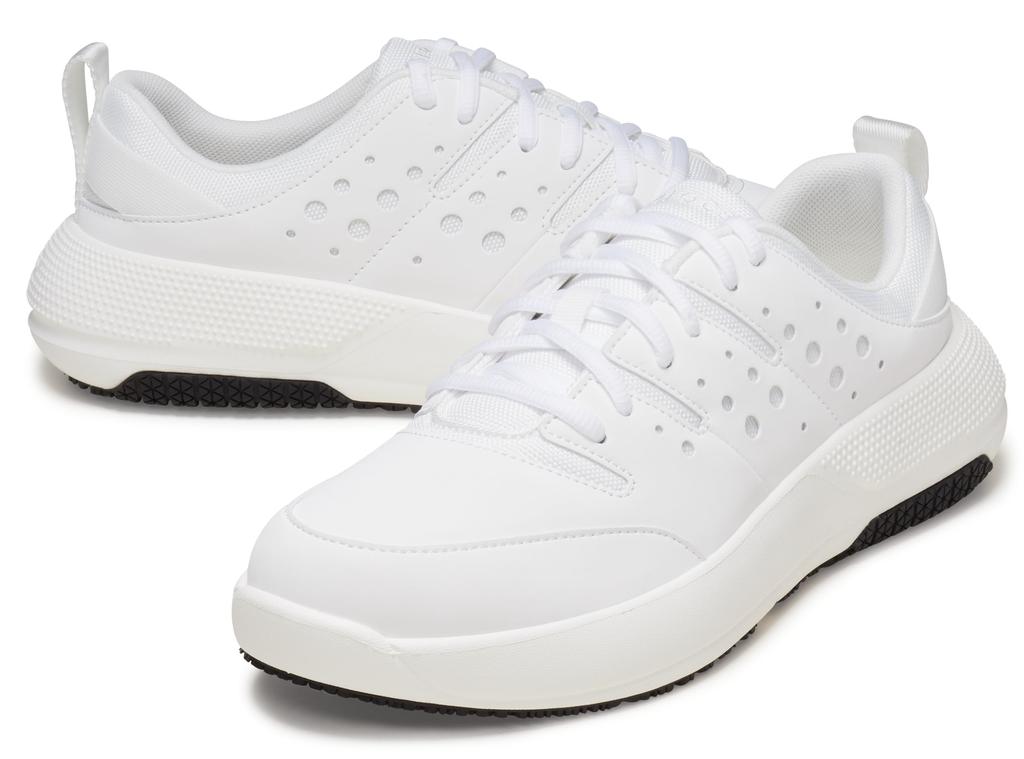 Crocs On the Clock Work Sneakers, Men's, White/White, Size 28cm